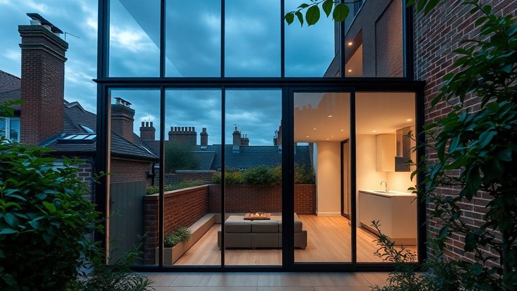 Glass Extension Walls Richmond